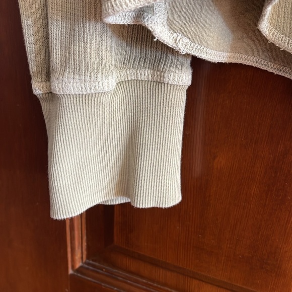 Lucky Brand Washed & Worn Men's ribbed Henley size L - Picture 2 of 6